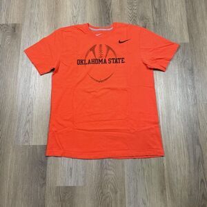 Oklahoma State Cowboys Shirt Mens Large Orange NCAA Football Nike College Tee